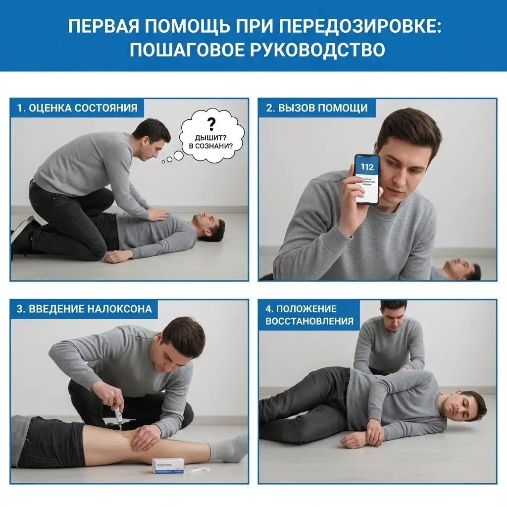 Первая помощь при передозировке